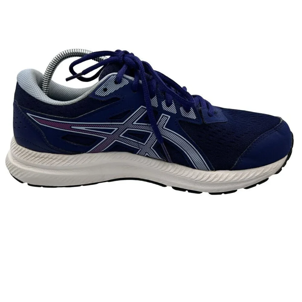 Asics Gel Contend 8 Womens 9W Running Shoes Athletic Dive Blue Soft Sky Sneaker
